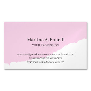 Professional Unique Elegant Plain Simple Special Magnetic Business Card