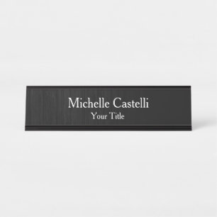 Professional Unique Modern Minimalist Desk Name Plate