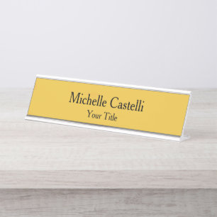 Professional Unique Modern Minimalist Simple Desk Name Plate