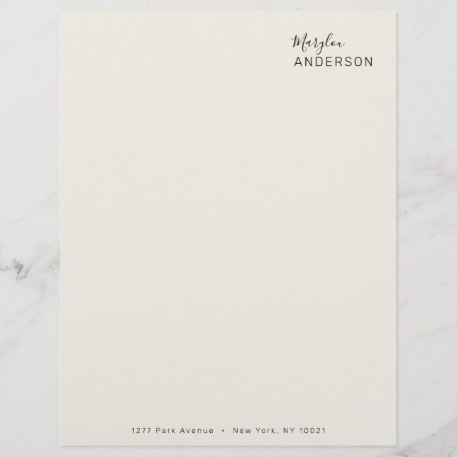 Professional - UNISEX Custom Letterhead (Front)