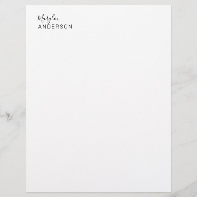 Professional - UNISEX Custom Letterhead (Front)