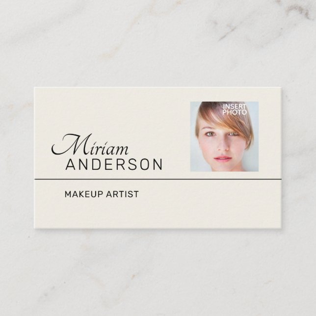 Professional  UNISEX (PHOTO) - Business Card (Front)