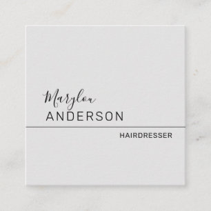 Professional  - UNISEX Square Business Card