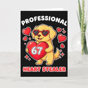 Professional Valentines Heart Stealer 6 7 Golden R Card