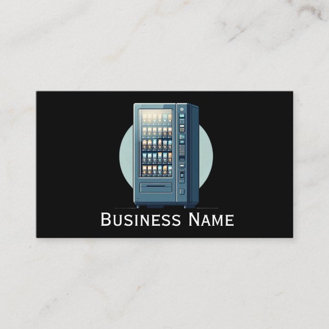 Professional Vending Machine Business Card (Front)