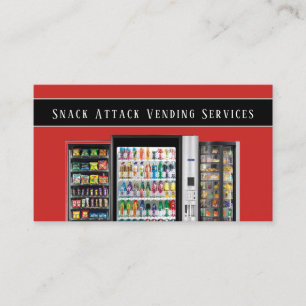 Professional Vending Machine Service Business Card