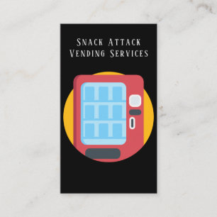 Professional Vending Machine Service Business Card