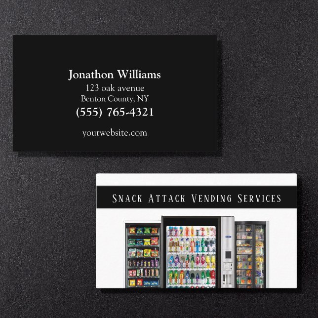 Professional Vending Machine Service Business Card (Creator Uploaded)