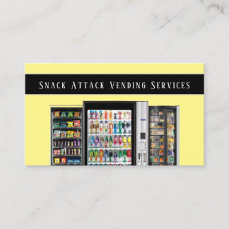 Professional Vending Machine Service Business Card