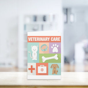 Professional Veterinarian Iconic Designed Card