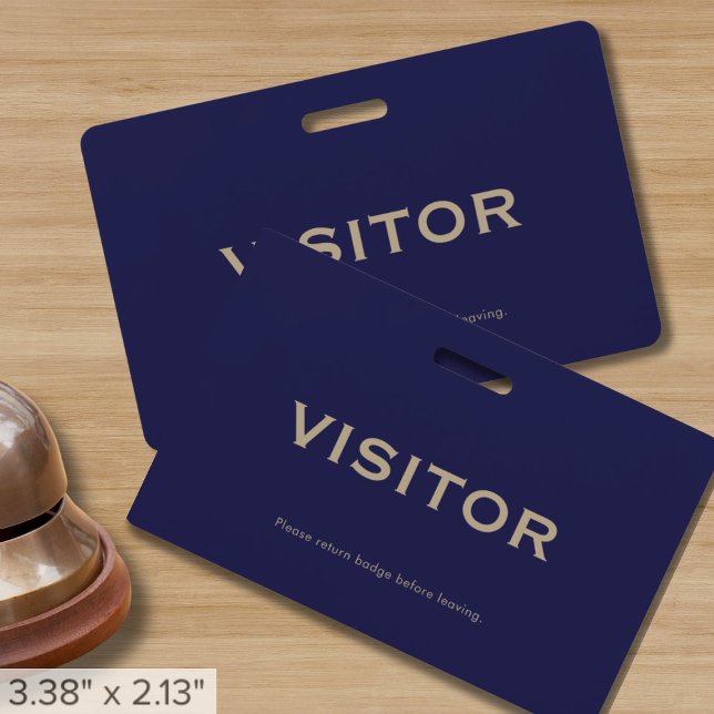 Professional Visitor ID ID Badge (Creator Uploaded)