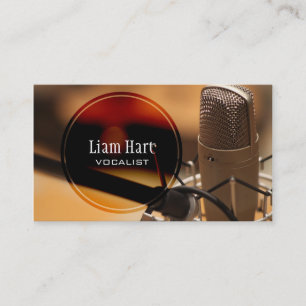 Professional Vocalist, Singer, Music Business Card