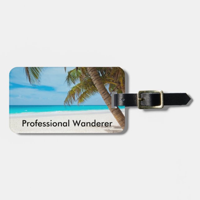 Professional Wanderer - Customisable Luggage Tag (Front Horizontal)