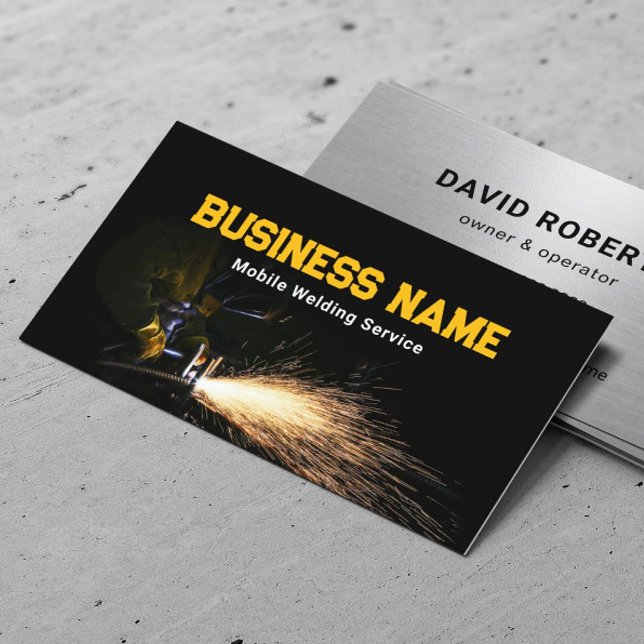 Professional Welder Metal Welding & Fabrication Business Card (Creator Uploaded)