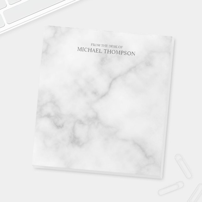 Professional White Marble Notepad (Creator Uploaded)