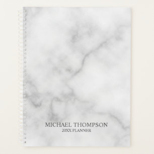 Professional White Marble Planner