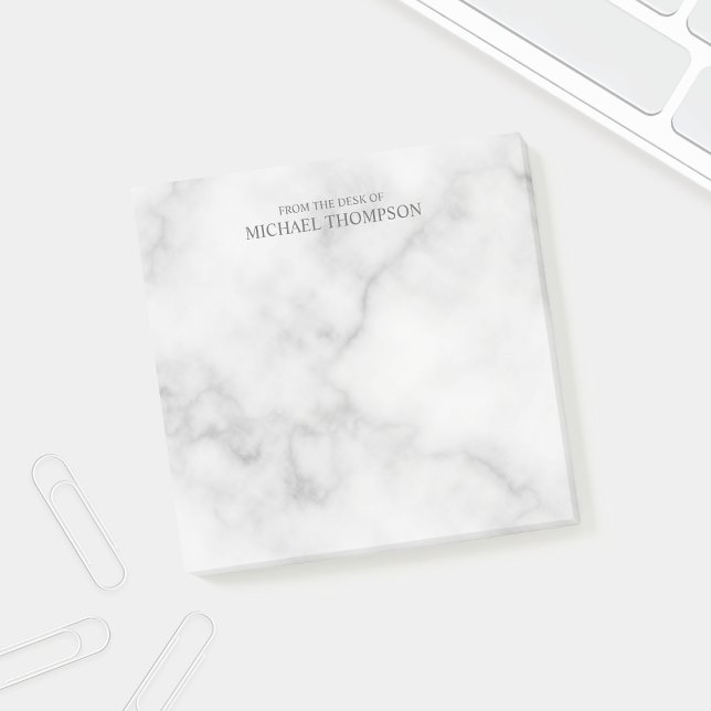 Professional White Marble Post-it Notes (Creator Uploaded)