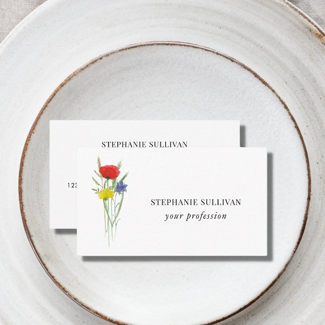 Professional Wildflower  Business Card (Creator Uploaded)