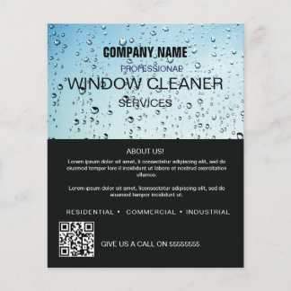 Professional WINDOW Clean Service Custom Business  Flyer