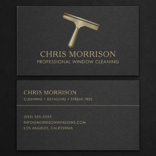 Professional Window Cleaning Business Card