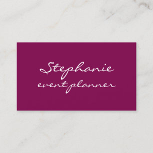 Professional Wine Pink White Colourful Girly Moder Business Card