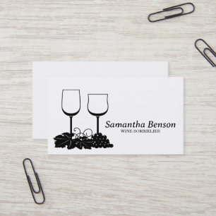 Professional Wine Stain Wine Glass Wine Sommelier Business Card