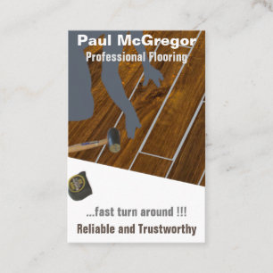 Professional Wood Laminated Flooring Business Card