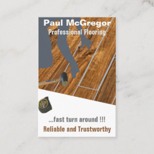 Professional Wood Laminated Flooring Business Card