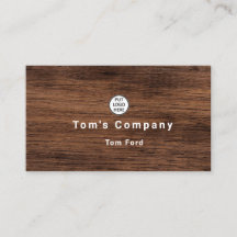 Professional wood Logo Design Business Card