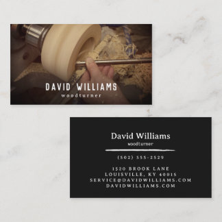 Professional Woodturner Woodturning Business Cards