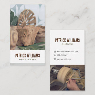 Professional Woodturner Woodturning Business Cards
