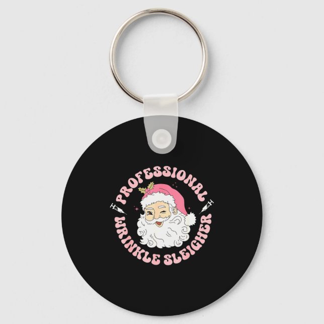 Professional Wrinkle Sleigher Botox Injector Nurse Key Ring (Front)