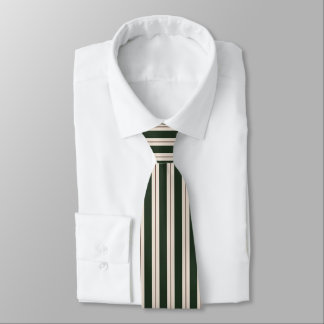 Professional Xmas Stripes- Green, Red, Beige Tie