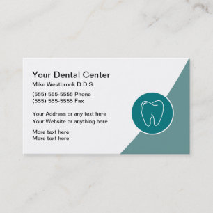 Professionally Designed Dentist Appointment Business Card