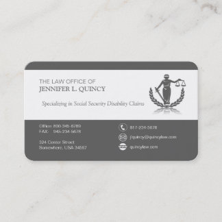 Professionally Simple Attorney Business Cards