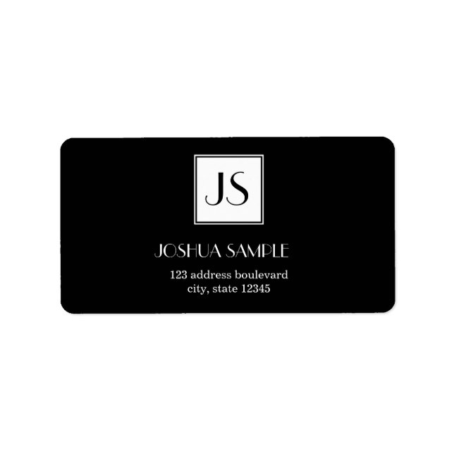 Professionally Simple Label (Front)