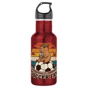 Professionally Unbothered Capybara Soccer Fan 532 Ml Water Bottle