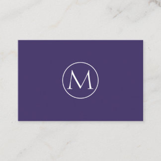 Professionelle Minimal Monogramm Visitenkarte Business Card