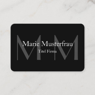 Professionelle Moderne Monogramm Visitenkarte Business Card