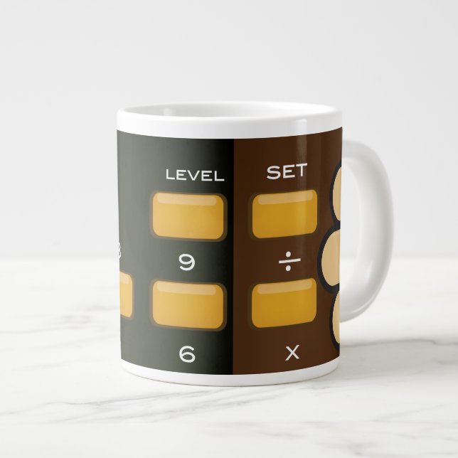 Professor Calculator Large Coffee Mug (Front Right)