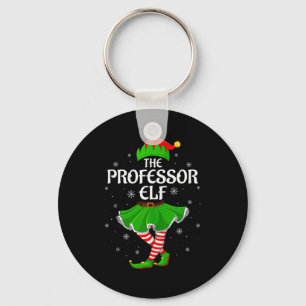Professor Elf Christmas Family Girls Women Elf Squ Key Ring