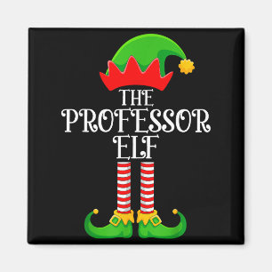 Professor Elf Christmas Family Matching Funny Love Magnet