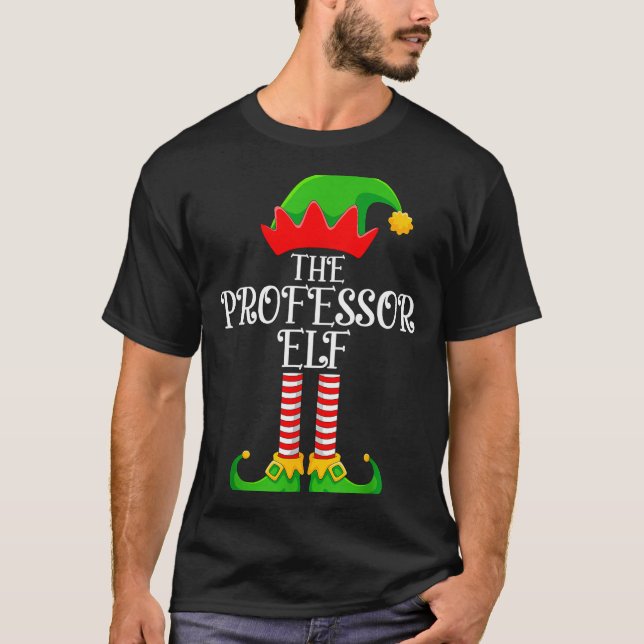 Professor Elf Christmas Family Matching Funny Love T-Shirt (Front)
