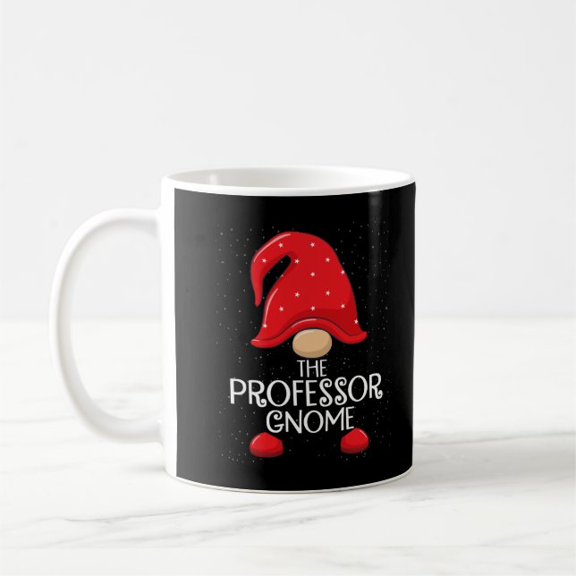 Professor Gnome Matching Family Group Christmas Pa Coffee Mug (Left)