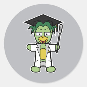 Professor Kappa- Doctor of Yokai Studies Classic Round Sticker