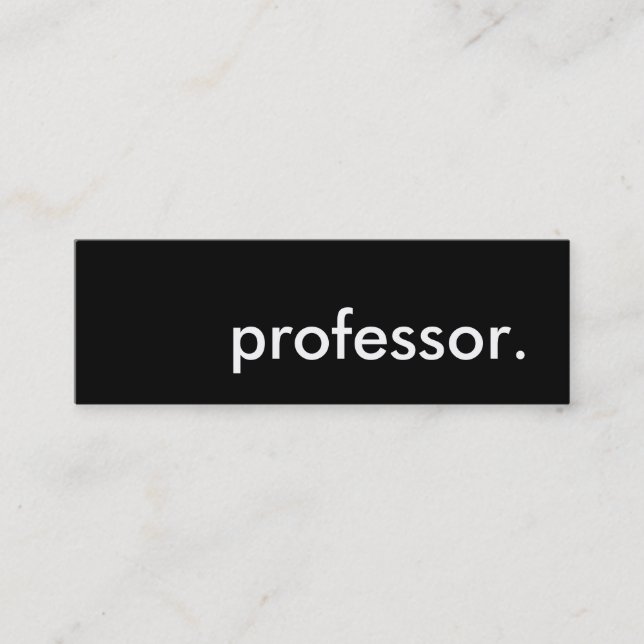 professor. mini business card (Front)