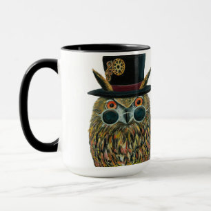 Professor Owl The Dapper Avian Scientist Mug