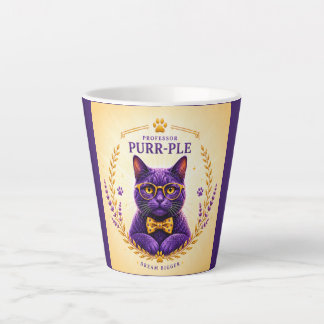 Professor Purr-Ple™ – Dream Bigger Latte Mug