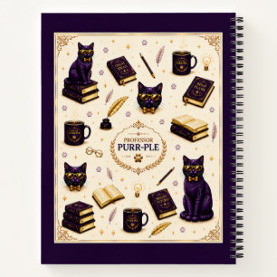Professor Purr-Ple™ Spiral Notebook