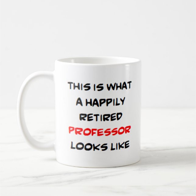 professor retired coffee mug (Left)